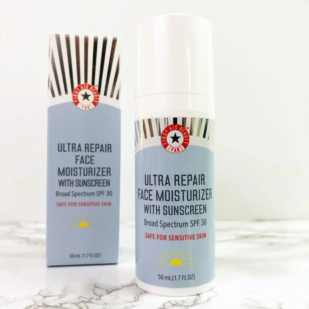 NIB First Aid Beauty Ultra Repair Face Moisturizer with Sunscreen SPF 30